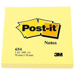 Zelfklevende briefjes Post-it CANARY YELLOW Geel 7,6 x 7,6 cm 36 Stuks 36 Onderdelen 76 x 76 mm