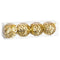 Kerstballen Gouden Plastic Polyfoam 8 x 8 x 8 cm (4 Stuks)