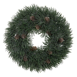 Kerstkroon Groen PVC 28 x 28 cm