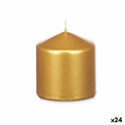 Kaars Gouden 7 x 7,5 x 7 cm (24 Stuks)