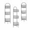 Planken Zilverkleurig Metaal 21,2 x 97 x 28,5 cm (4 Stuks)