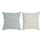Kussen DKD Home Decor Blauw 60 x 10 x 60 cm Sterren Wit (2 Stuks)
