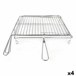 Grill Algon Verchroomd Draaiend 40 x 45 x 10 cm (4 Stuks)