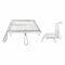 Grill Algon Verchroomd Draaiend 40 x 45 x 10 cm (4 Stuks)