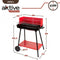 Kolenbarbecue met wielen Aktive Rood 66 x 85 x 44 cm