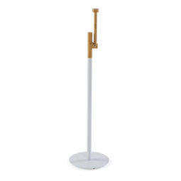 Toiletrolhouder Versa River Wit Metaal Bamboe 16,8 x 54,5 x 16,8 cm
