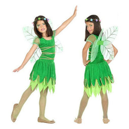 Kostuums voor Kinderen Groen Lentefee Fantasie (2 Onderdelen) (2 pcs) Maat 10-12 Jaar