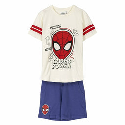 Kledingset Spider-Man Blauw Beige Maat 6 Jaar