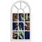 Muurfotlijst Venster Wit Glas Plastic 34,5 x 2,5 x 69,5 cm (6 Stuks)