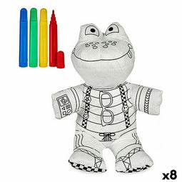 Plush Colouring Kikker (8 Stuks)