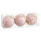 Kerstballen Roze Polyfoam Weefsel 10 x 10 x 10 cm (3 Stuks)