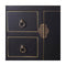 Dientafel ORIENTE 73 x 26 x 90 cm Zwart Hout