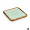 Middenstuk 25 x 25 cm Blad van een plant Wit Bruin Groen Hars Mangohout (6 Stuks)