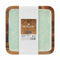 Middenstuk 25 x 25 cm Blad van een plant Wit Bruin Groen Hars Mangohout (6 Stuks)
