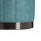 Poef Donkerblauw Synthetisch Leer 38 x 38 x 42 cm DMF