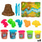 Plasticine Spel Cra-Z-Art Dinosaurussen 14 Onderdelen (4 Stuks)