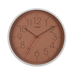Muurklok Versa Terra cotta Plastic (4,3 x 30,5 x 30,5 cm)