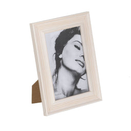 Fotolijsten Wit Lichtbruin Hout Kristal 14,5 x 2 x 20 cm