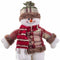 Kerstversiering Multicolour Metaal Weefsel Sneeuwpop 33 cm