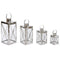 Lykta Home ESPRIT Zilverkleurig Kristal Staal Verchroomd 22 x 20 x 50 cm (4 Onderdelen)