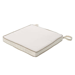 Stoelkussen 38 x 38 x 4 cm Crème