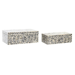 Doos-Juwelenkistje DKD Home Decor Parelmoer Modern (36 x 20 x 13 cm)