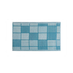 Outdoor Carpet Meis Blauw Wit Polypropyleen 90 x 150 cm