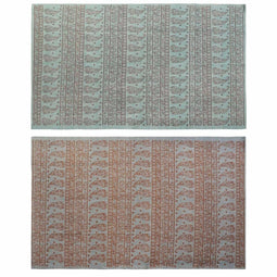 Tapijt DKD Home Decor 160 x 230 x 0,4 cm Blauw Polyester Groen Arabisch (2 Stuks)
