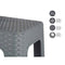 Kruk Plastic 36,5 x 45 x 36,5 cm (12 Stuks)