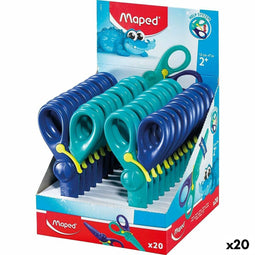 Schaar Maped Kidipulse Kinderen 12 cm Blauw (20 Stuks)