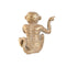 Decoratieve figuren Home ESPRIT Gouden Aap Tropisch 14 x 10 x 14 cm (3 Stuks)
