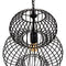 Plafondlamp 34 x 34 x 51 cm Zwart Ijzer