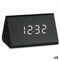 Digitale Tafelklok Zwart PVC Hout MDF 11,7 x 7,5 x 8 cm (12 Stuks)