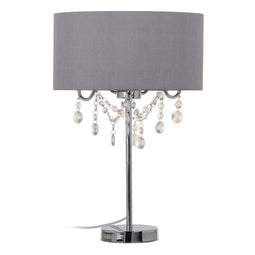 Bureaulamp Grijs Metaal 36 x 36 x 60 cm
