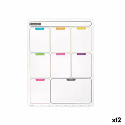 Weekplanner A4 Magneet Wit (12 Stuks)