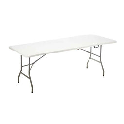 Vouwtafel Wit Metaal Polyethyleen 244 x 76 x 74 cm