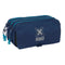 Pennenetui met 3 vakken Munich Nautic Marineblauw 21,5 x 10 x 8 cm