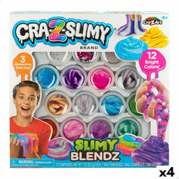 Vaardigheidsspel Cra-Z-Art Slimy Blendz Slime (4 Stuks)