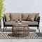 Hoofdtafel Ariki 73 x 61 x 46 cm Synthetische rotan Staal