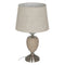 Lamp Beige Zilverkleurig Metaal Kristal 10 W 31,5 x 31,5 x 53 cm
