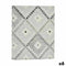 Tafelkleed Dun canvas Anti-vlek Ruiten 140 x 180 cm Grijs (6 Stuks)