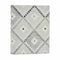Tafelkleed Dun canvas Anti-vlek Ruiten 140 x 180 cm Grijs (6 Stuks)