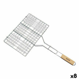 Grill Algon Barbecue 35 x 25 x 2 cm (8 Stuks)