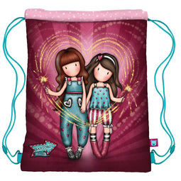 Rugtas met Koordjes Gorjuss Fireworks Kastanjebruin (34 x 45 x 1 cm)
