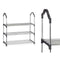 Schoenenrek Kipit 1064 Zilverkleurig 58 x 26 x 58 cm 3 Planken
