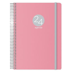 Agenda MEMPHIS DOHE 2024 Jaarlijks Roze 15 x 21 cm