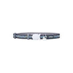 Hondenhalsband Red Dingo STYLE MODERN ON COOL GREY 31-47 cm