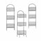 Planken Zilverkleurig Metaal 20 x 99 x 32,5 cm (4 Stuks)