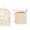 Fles Decoratief Wit Transparant Glas Touw 18 x 38 cm (4 Stuks)