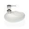 Zeepdispenser Wit Schuurspons Keramisch (16,5 x 16 x 10,5 cm)